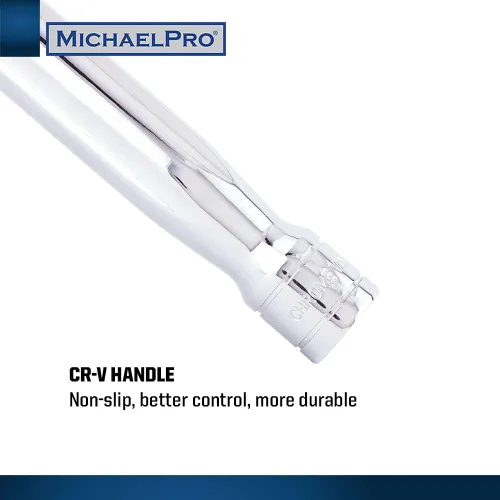 Miniatura 5 de MichaelPro MP007003 - Barra disyuntora de extensión de 1/2 pulgada/mango flexible, 18 pulgadas de longitud, conecta tu trinquete con esta barra
