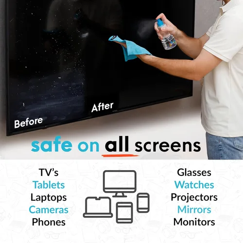 Miniatura 2 de Pixel Perfect - Kit de limpieza de pantalla de 10 onzas, para TV, portátiles, computadoras, monitores, teléfonos, tabletas, kit de limpieza de 10.1