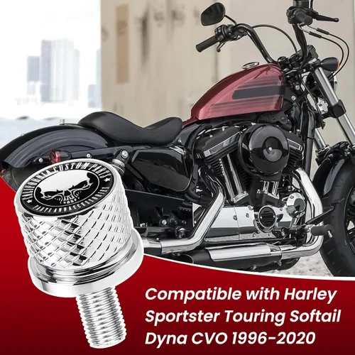 Miniatura 2 de GUAIMI Tornillo de perno de asiento de guardabarros moleteado inoxidable de 1/4 "-20 roscas compatible con Harley 1996-2026 Sportster Touring