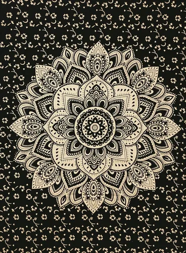 Miniatura 11 de ICC - Tapiz de sol y luna, tapiz de sol blanco y negro, sábana para colgar en la pared, decoración de habitación, tapices estéticos de arte místico