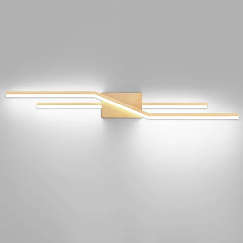 Miniatura 14 de SOLFART Luces de baño con acabado mate en negro, regulables, LED, para tocador, sobre espejo, 24 pulgadas, modernas, luces de pared