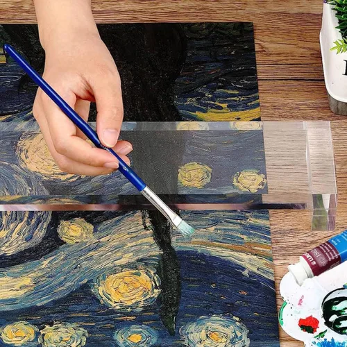 Miniatura 5 de Creative Mark Puente inclinado para artistas, puente de acrílico para manos y muñecas, utilizado para pintar a mano firme, dibujo y bocetos
