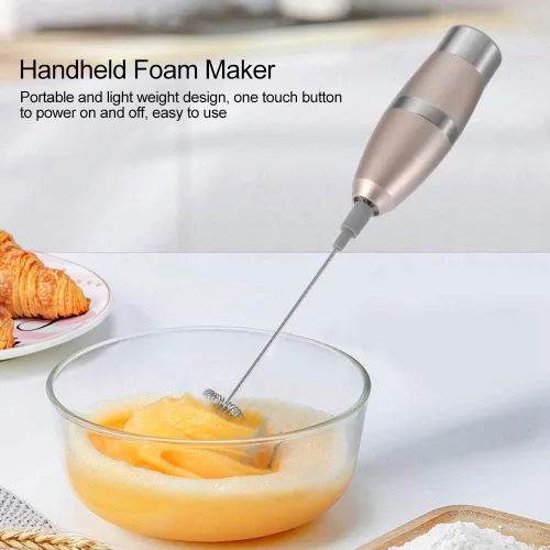 Miniatura 4 de TOPINCN Espumador de leche de acero inoxidable Eléctrico Ordeñador de alta velocidad Máquina de espuma de mano Mezclador de bebidas Mezclador