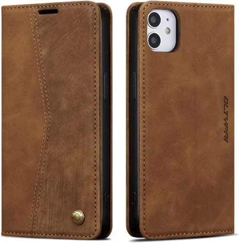 Miniatura 21 de QLTYPRI Para iPhone Air Case Wallet Con Tarjetero, Vintage PU Cuero Kickstand Cierre Magnético A Prueba De Golpes Folio Libro Funda Para IPhone 17