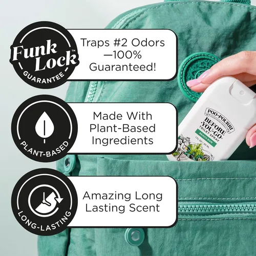 Miniatura 2 de Poo-Pourri Before-You-Go - Aerosol para inodoro de bolsillo, artículos esenciales de viaje, Beach Bum, 1 onza líquida, hasta 50 usos, desodorante