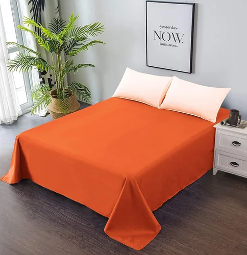 Miniatura 7 de Soft Aqua - Sábana encimera de tamaño individual 100% algodón satinado, 600 hilos, calidad de cama, sábana encimera, fresca y lisa, solo una sábana