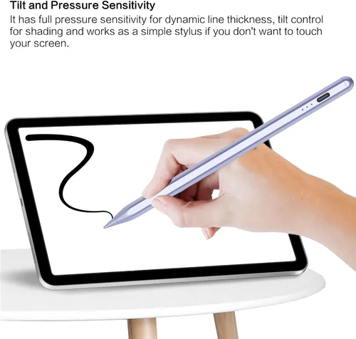 Miniatura 5 de Lápiz óptico para Apple iPad 2018-2025, Apple Pen de carga rápida de 10 minutos, lápiz Apple para iPad 11/10/9/8/7/6ª generación, accesorios Púrpura