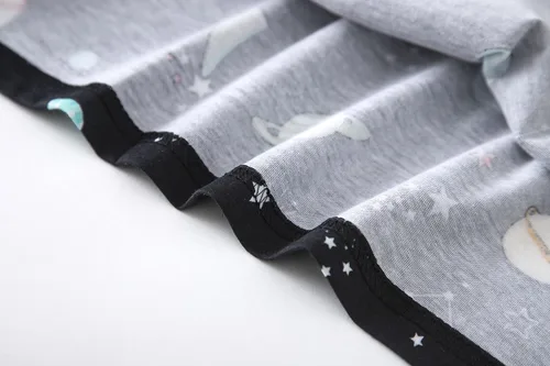 Miniatura 7 de Inadays Camisón de algodón para mujer, ropa de dormir de manga corta, camisón casual con estampado, pijama holgado y cómodo