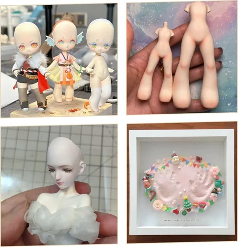 Miniatura 7 de Arcilla ligera - Arcilla de secado al aire, ultra ligera y suave, segura y no tóxica, moldeable y flexible, arcilla de modelado DIY para figuras