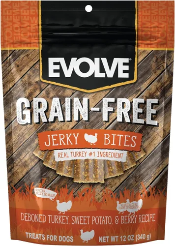 Miniatura 19 de Evolve Golosinas para perros de salmón y batata sin granos