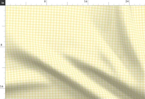 Miniatura 3 de Spoonflower Tela – Pálido Sunshine Gingham Amarillo Limón Cuadros Impreso en Tela Gasa Cuarto Grasa – Coser Moda Vestidos Decoración del Hogar