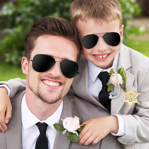 Miniatura 4 de Seguridad del portador de boda: juego de seguridad para anillo de boda, portador de caja de anillo + gafas de sol + auriculares, cosplay + portador