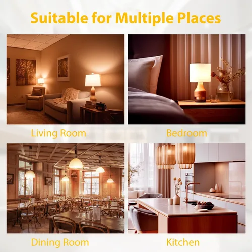 Miniatura 4 de dalattin Paquete de 24 bombillas LED de color blanco suave de 2700 K, equivalente a 60 W, bombillas estándar A19, base E26, 800 LM, ahorro de blanco
