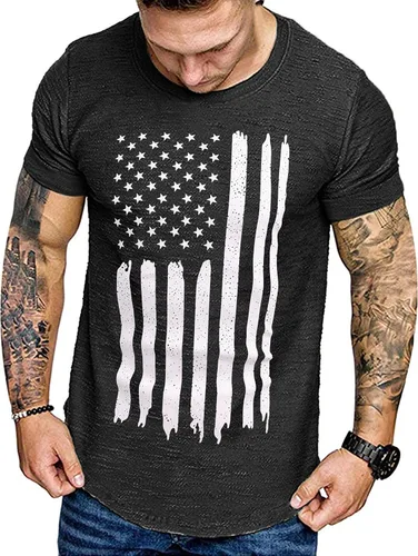 Miniatura 3 de COOFANDY Men 2 Pack Muscle Workout T Shirt Gym Bodybuilding Short Sleeve Tee Top