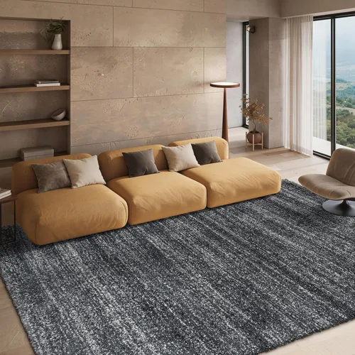 Miniatura 48 de SAFAVIEH Hudson Shag Collection - Alfombra decorativa de 2 x 3 pies, color marfil y azul marino, no desprende pelusa y de fácil cuidado, 2 pulgadas