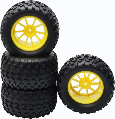 Miniatura 8 de Neumáticos y ruedas de 0.110 in Hex - 1/10 RC Monster Truck Neumáticos 5.118 in para Traxxas Stampede, Slash con inserto de espuma