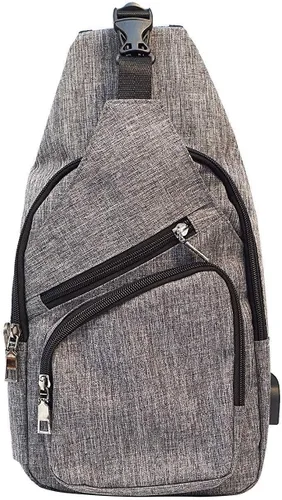 Miniatura 34 de Nupouch Mochila cruzada antirrobo, carga USB, mochila ligera para viajes, senderismo, todos los días