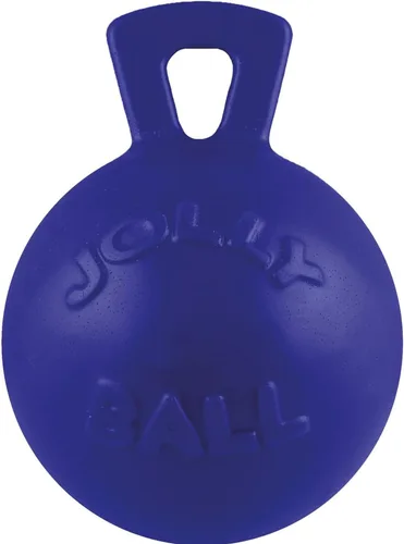 Miniatura 9 de Jolly Pets Tug-n-Toss - Pelota de juguete resistente para perros con asa, 10 pulgadas/XL, arándano para todos los tamaños de raza Azul (Arándano)