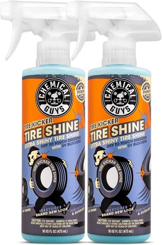 Chemical Guys Tire Kicker Spray Pulverizable de Brillo Extra Brillante para Neumáticos, Acabado Seco al Tacto - Restaura el Aspecto Húmedo al