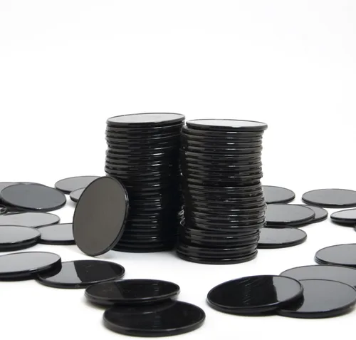 Miniatura 8 de Smartdealspro 100 unidades de 1.260 in/1.26 pulgadas de plástico opaco de aprendizaje de discos, mini fichas de juego de fichas de póquer con caja