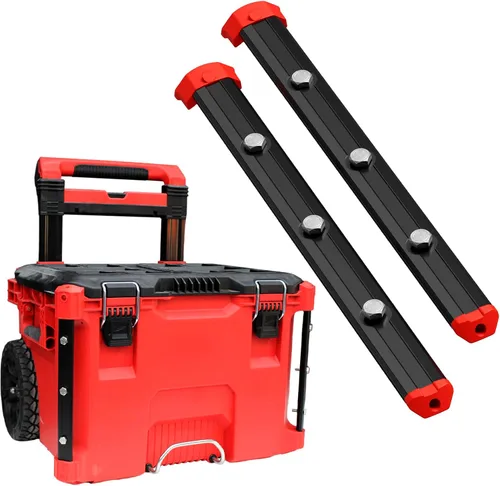 Miniatura 9 de Alpha Engineered Rieles de reemplazo roscados Packout - 10.4" (265mm) Compatibles con las cajas de herramientas de cajón Milwaukee Packout Negro