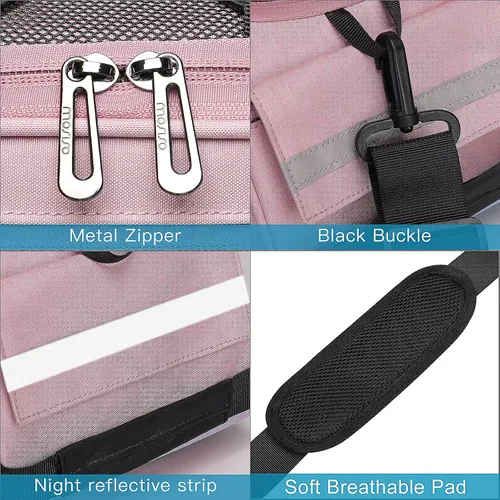 Miniatura 5 de MOSISO Bolsa de maletero para bicicleta, bolsa impermeable para asiento trasero de bicicleta, bolsa de almacenamiento para el sillín, bolsa