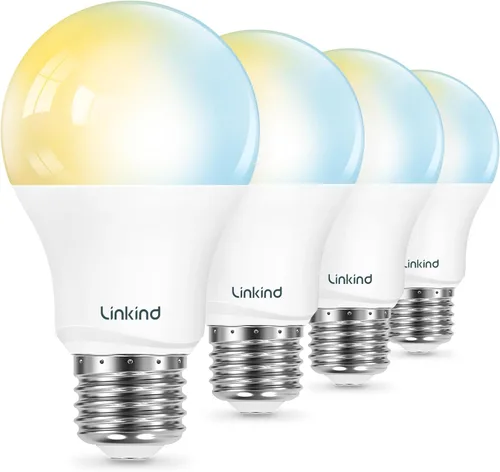Miniatura 10 de Linkind Matter - Bombilla inteligente, bombillas de luz blanca suave a luz diurna sintonizables, bombillas inteligentes funcionan con Apple Home