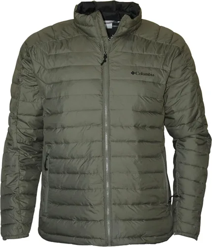 Columbia Chaqueta acolchada con aislamiento térmico blanco Out II Omni para hombre, forro polar verde con licencia oficial de star wars silent one
