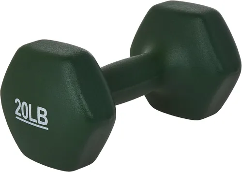 Miniatura 3 de Amazon Basics - Mancuerna de entrenamiento de fácil agarre, con revestimiento de neopreno, disponibles en varios juegos y pesos