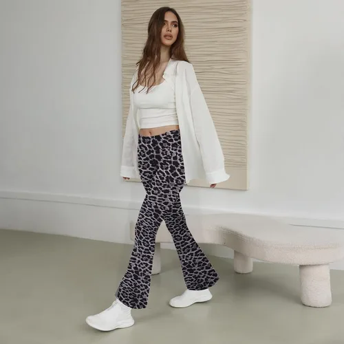 Miniatura 11 de TNNZEET Leggings acampanados negros para mujer, pantalones de yoga cruzados con bolsillos, corte de bota, leggings acampanados