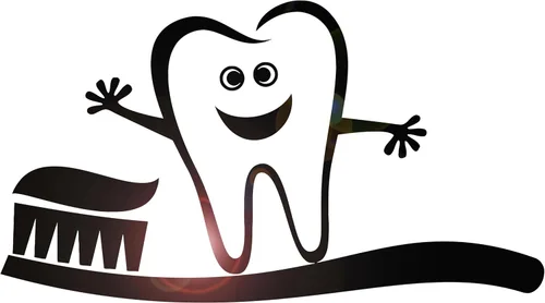 Vinilo adhesivo de pared de clínica dental dental infantil para cuidado de los dientes, decoración grande (g5904), color negro