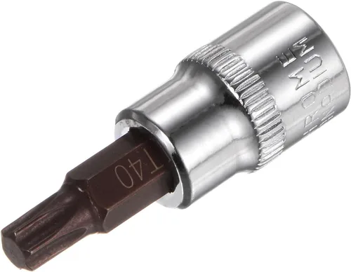 Miniatura 7 de uxcell Longitud del acero 180.4 ft m del zócalo S2 de la broca Torx de la impulsión de 1/2 pulgada T35