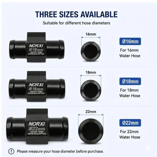 Miniatura 4 de Sensor de Temperatura del Agua Termómetro de Agua Adaptador de Sensor Termómetro de Agua Accesorio de Tubo Sensor Adaptador de Manguera