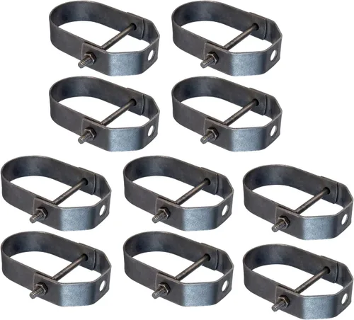Highcraft IDT-QM01-10 - Percha para horquilla de acero sin recubrimiento, 1 pulgada, paquete de 10 unidades, color negro