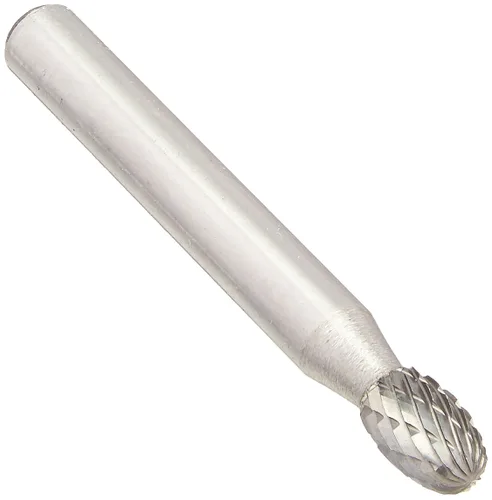 Miniatura 82 de Drill America SA-1 Rebaba de carburo/lima giratoria cilíndrica de doble corte para amoladora de troquel de 1/4" de diámetro x 5/8" de longitud