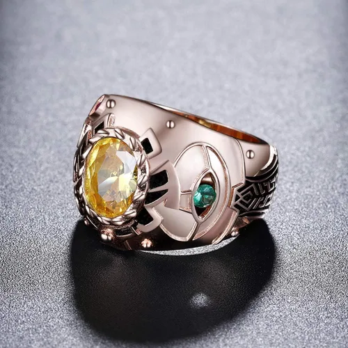 Miniatura 5 de Anillo Infinity Gauntlet chapado en oro rosa de plata 925