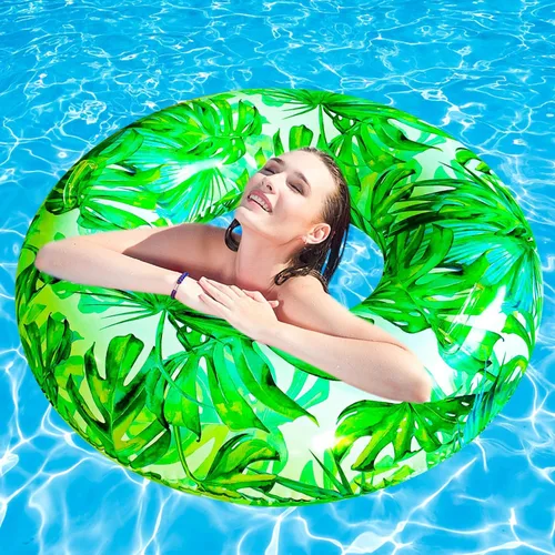 Miniatura 6 de Flotadores de piscina para adultos, tubo de natación, anillo de natación para adultos, flotador de piscina para adultos con dos asas, anillo