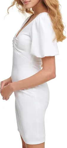 Miniatura 3 de GUESS Manga abullonada con cuello corazón para mujer