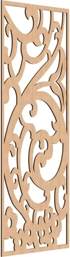 Miniatura 122 de Bridgewater - Paneles de pared decorativos de madera con calado, 9 3/8 pulgadas de ancho x 24 3/8 pulgadas de alto x 1/4 de alto, nogal