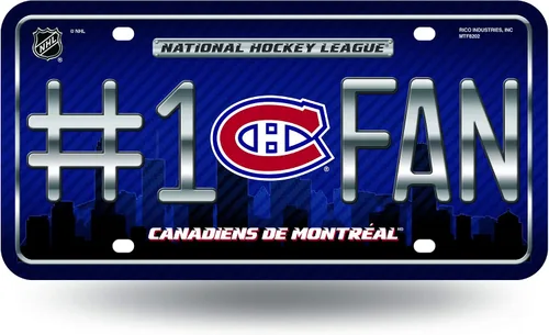 Miniatura 7 de NHL #1 - Placa de matrícula metálica para ventilador