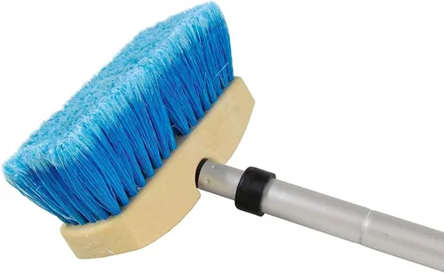 Miniatura 2 de Star brite Combo de cepillo y mango compacto, se extiende de 2 pies a 4 pies, fabricado en Estados Unidos