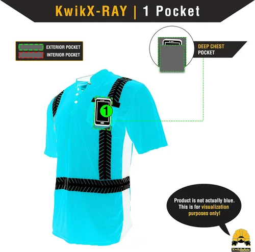 Miniatura 7 de KwikSafety - Camisas de seguridad de manga corta premium [collares de lujo] Clase 2 Hi Vis Camisas para hombres ANSI OSHA Camisas de alta