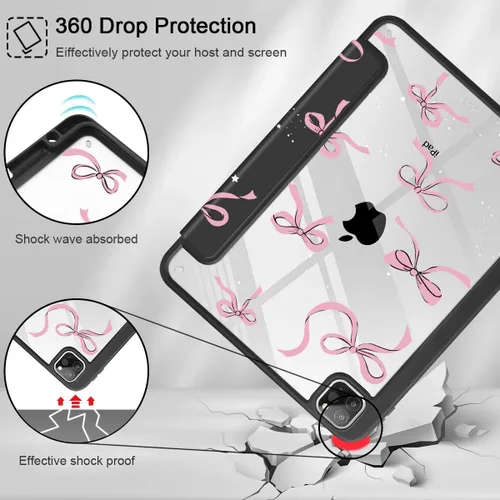 Miniatura 4 de May Chen Funda para iPad Pro de 11 pulgadas M2 de 4ª generación 2022, iPad Pro 11 de 3ª/2ª/1ª generación, Funda con cubierta trasera transparente a