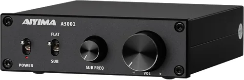 AIYIMA A3001 Mini Mono Amp 300W Amplificador de Subwoofer TPA3255 Clase D Amplificador con Frecuencia Completa y Sub Bass Altavoz de Audio para el