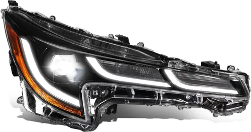 Miniatura 6 de DNA MOTORING Lámpara para faros delanteros estilo OE compatible con Toyota Corolla 09-10, TO2502182, cromo/ámbar, lado del conductor, OEM-HL-0089-L