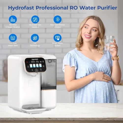 Miniatura 2 de Filtro de agua de ósmosis inversa para encimera, sistema de filtración de ósmosis inversa UV de 6 etapas con equilibrio de pH de remineralización