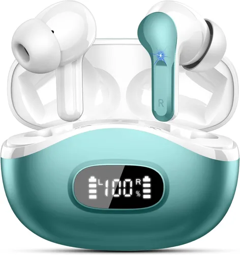 Miniatura 8 de Auriculares inalámbricos, auriculares Bluetooth 5.4 HiFi Stereo, auriculares con 4 micrófonos ENC con cancelación de ruido, auriculares Bluetooth