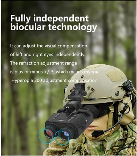 Miniatura 2 de Aetheria NV8000 - Gafas de visión nocturna montadas en la cabeza, prismáticos de visión nocturna infrarroja 3D 4K con tarjeta de memoria de 32 GB