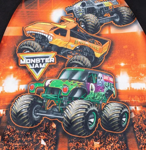 Miniatura 12 de Monster Jam Maximum Destruction El Toro Loco Grave Digger - Sudadera con capucha de forro polar para niños pequeños y grandes