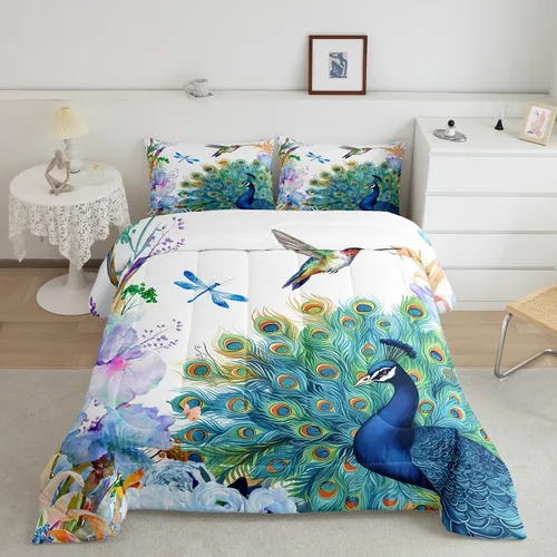 Miniatura 25 de Erosebridal Juego de edredón de robot tamaño Queen, juego de ropa de cama de decoración de robot espacial para dormitorio de niños y niños, juego